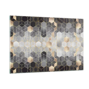 Tablou pe sticlă - Compoziție diamantată - 120x80 cm