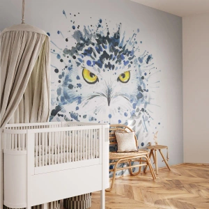 Tapet Premium Canvas - Direct în ochi - Pasăre, Bufniţă, Animale - 100x70 cm
