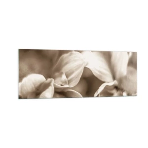 Tablou pe sticlă - Blânde ca un zâmbet - 140x50 cm