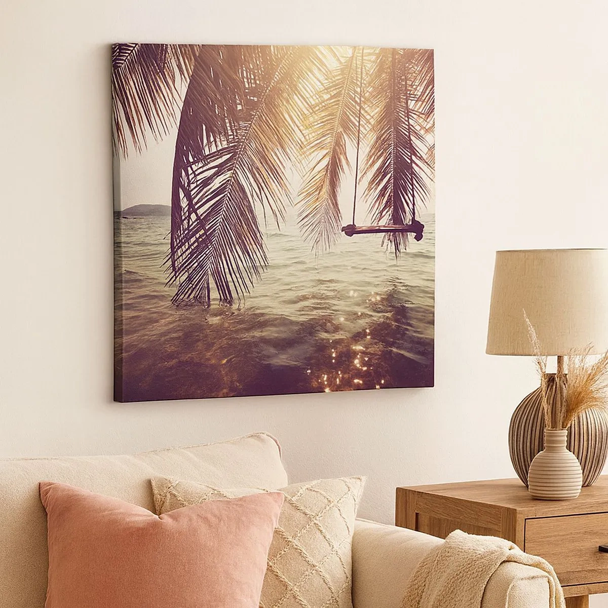 Tablou pe pânză - Poți să te dai în vânt după pofta inimii tale - 30x30 cm