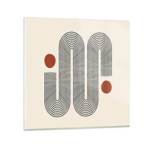 Tablou pe sticlă - De la început până la sfârșit - 50x50 cm