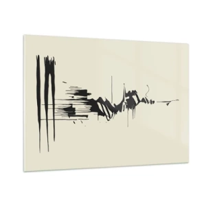 Tablou pe sticlă - Abstracție pripită - 100x70 cm