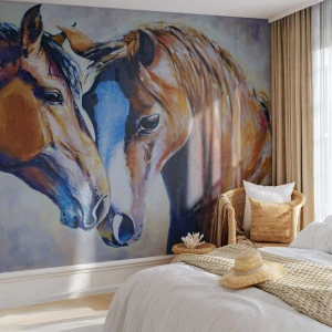 Tapet Standard Eco - Două suflete apropiate - Abstracția, Cai, Natură - 250x175 cm