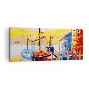 Tablou pe pânză - Întoarcere fericită - 100x40 cm