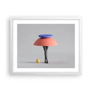 Poster în ramă albă - Compoziție suprarealistă - 50x40 cm