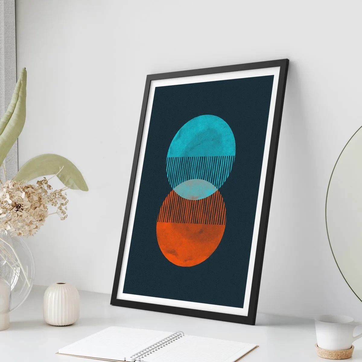 Poster în ramă neagră - Fantezie astronomică - 70x100 cm