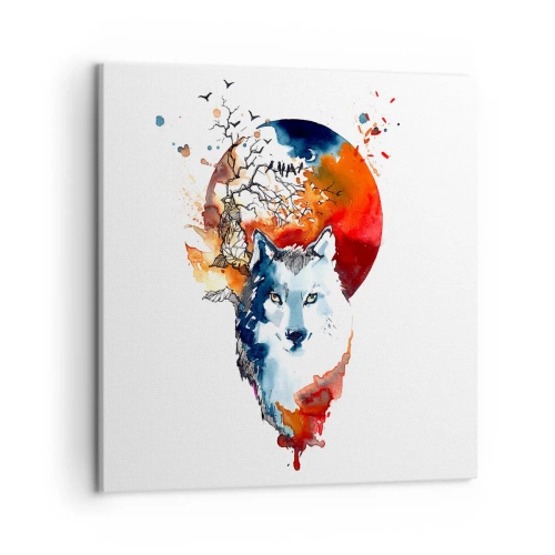 Tablou pe pânză - Bot în bot cu noaptea - 50x50 cm