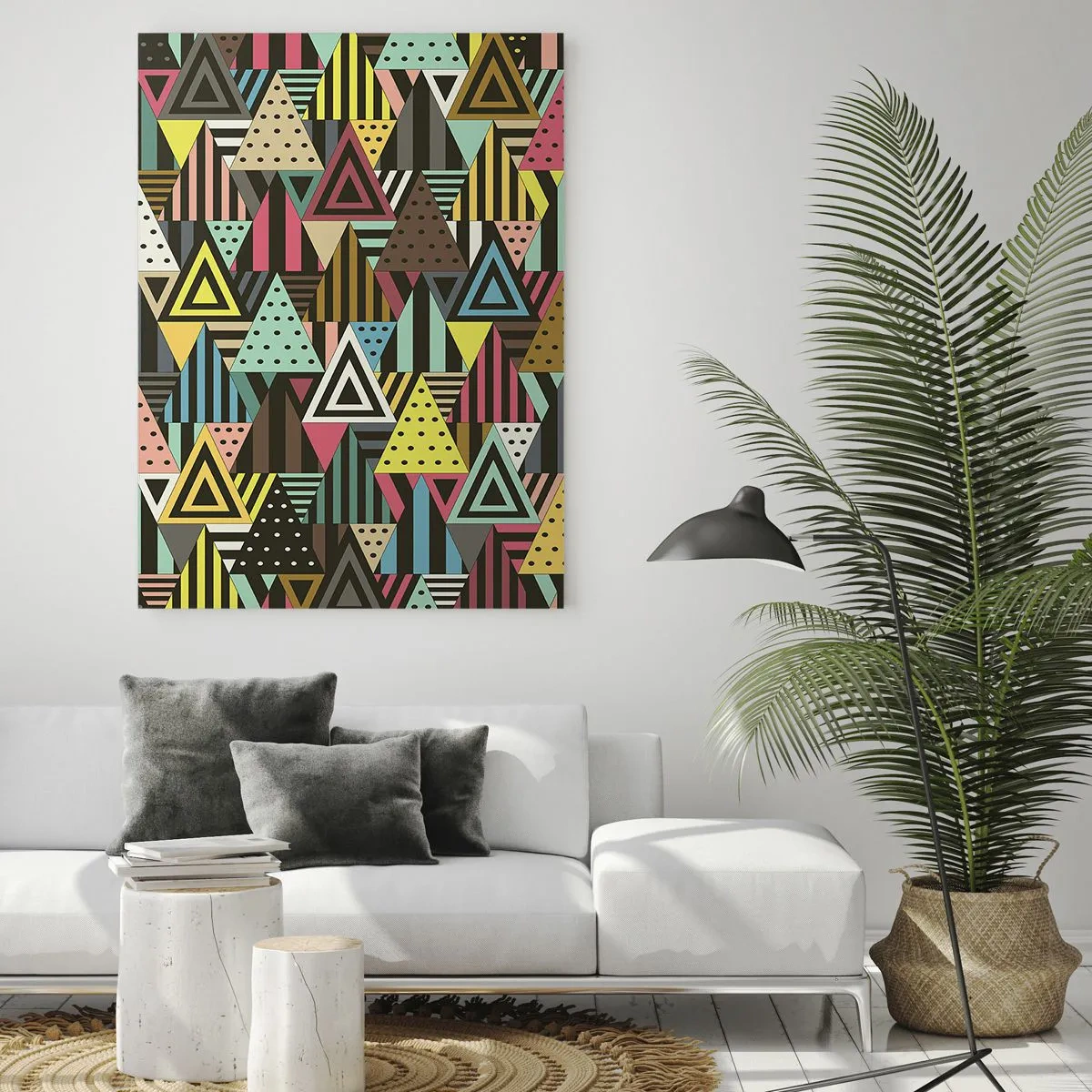 Tablou pe sticlă - În ritm de trei - 50x70 cm