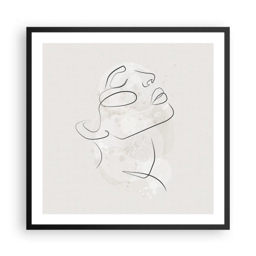Poster în ramă neagră - Schiță de vis - 60x60 cm