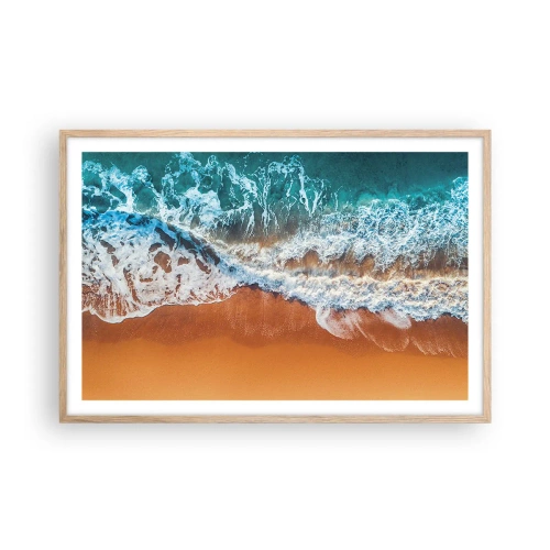 Poster în ramă de stejar deschis - Întotdeauna în tandem - 91x61 cm