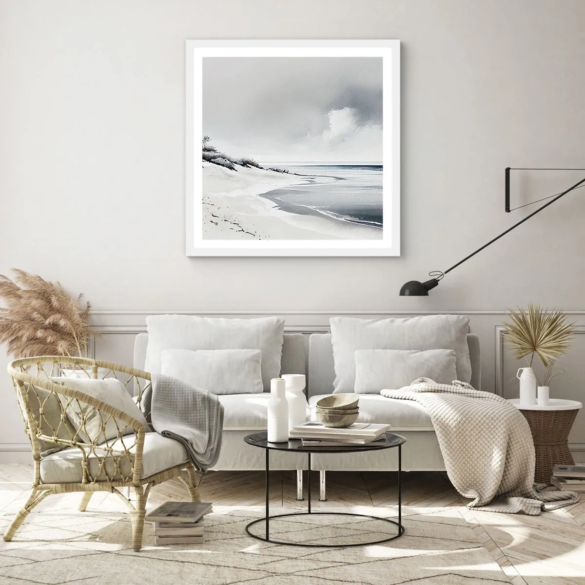 Poster în ramă albă - Întotdeauna împreună - 30x30 cm