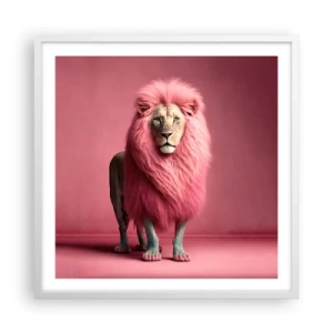 Poster în ramă albă - Și nu-ți mai este frică - 60x60 cm