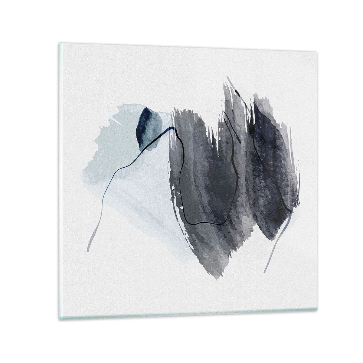 Tablou pe sticlă - Intensitate și mișcare - 50x50 cm
