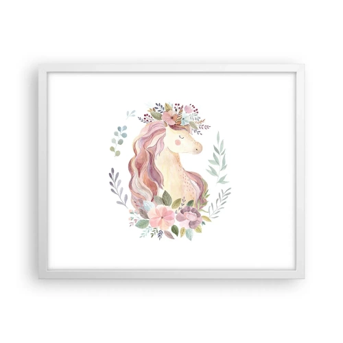Poster în ramă albă - O invitație în lumea basmelor - 50x40 cm