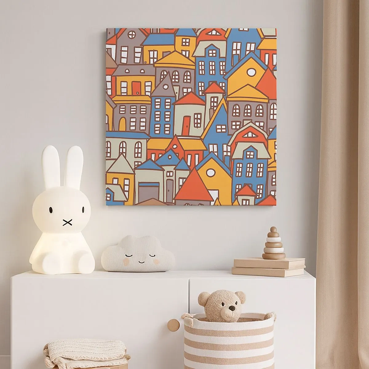 Tablou pe pânză - În spatele casei - 30x30 cm