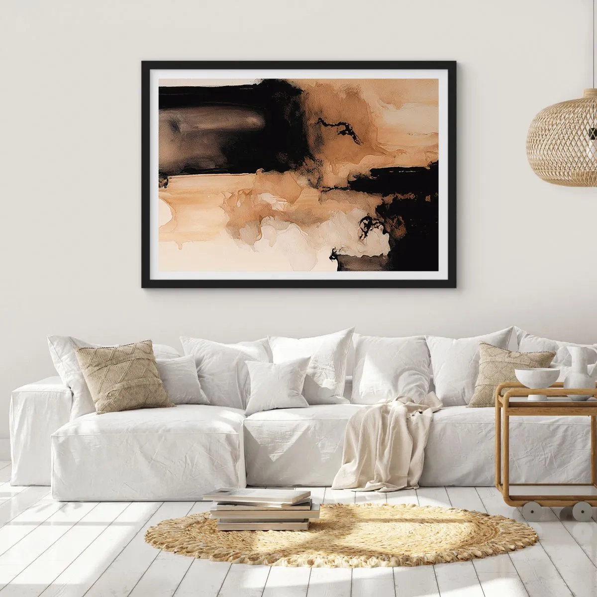 Poster în ramă neagră - O abstractizare intrigantă - 50x40 cm