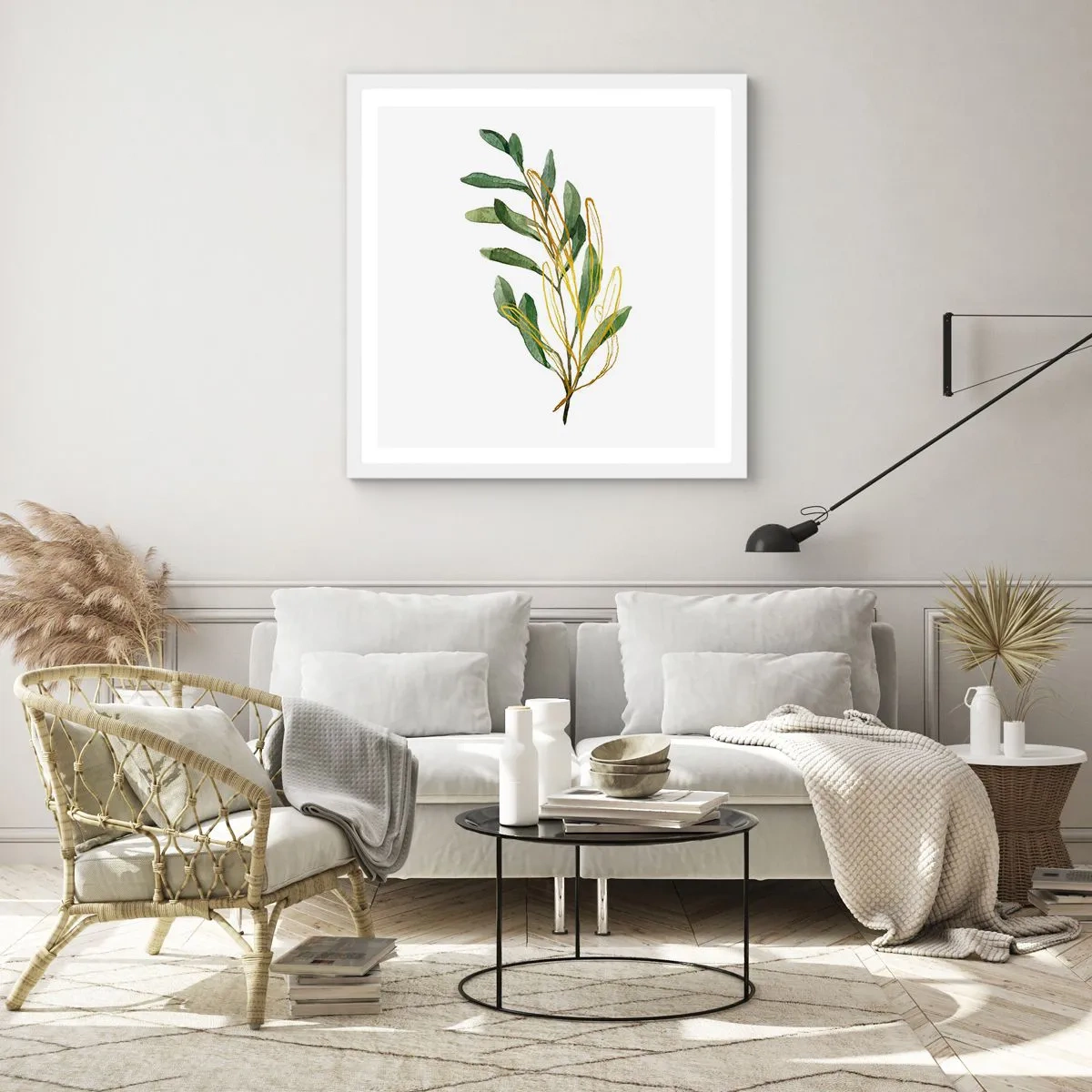 Poster în ramă albă - Toate cele bune - 60x60 cm