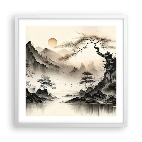 Poster în ramă albă - Farmecul unic al Orientului - 50x50 cm