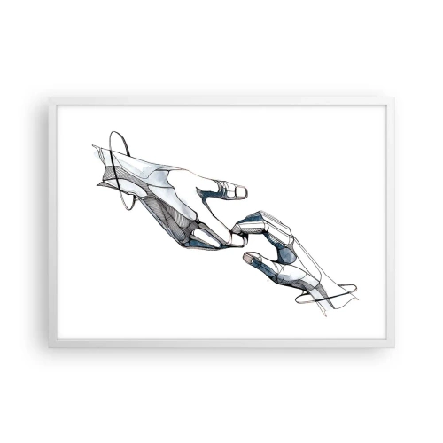 Poster în ramă albă - Gest frumos - 70x50 cm