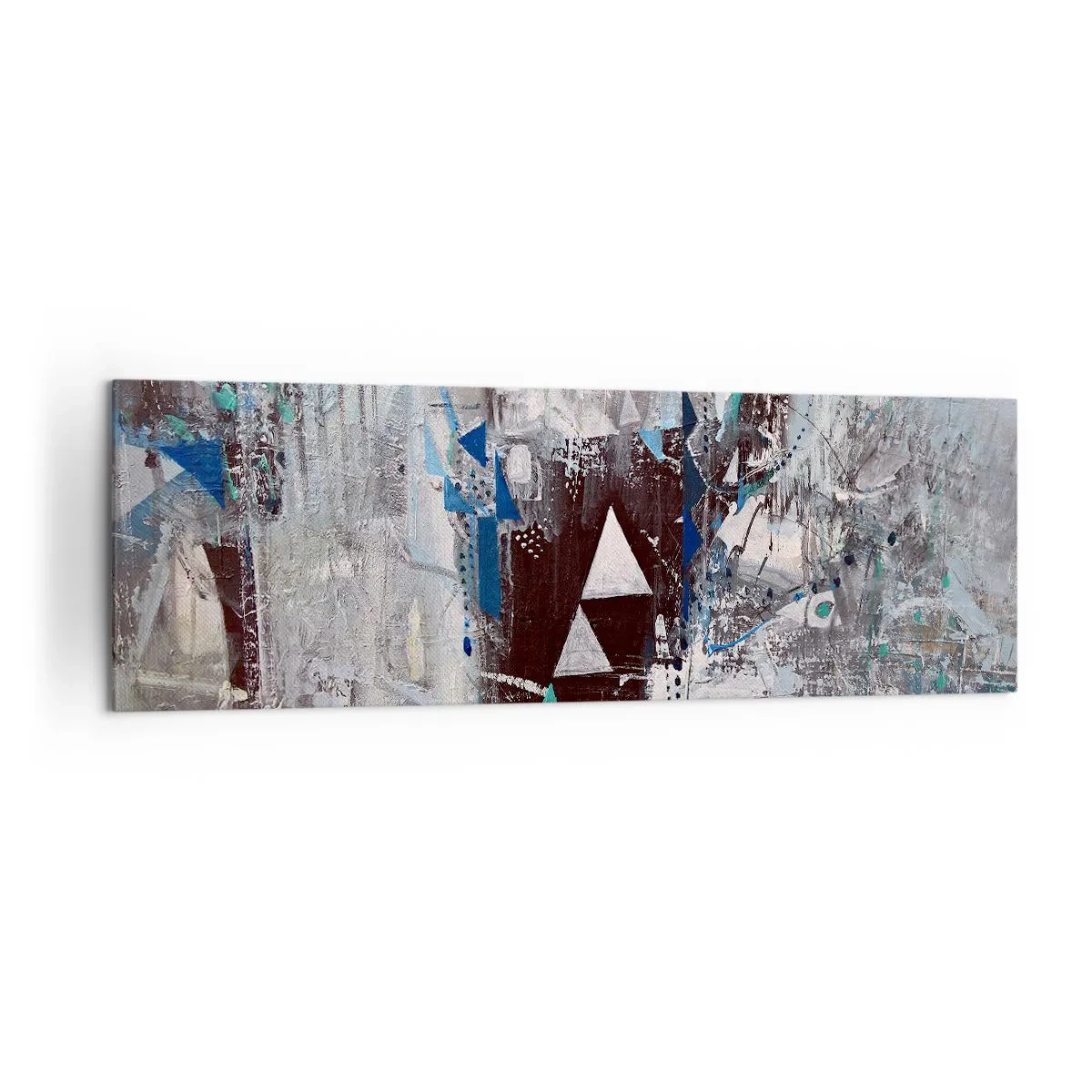 Tablou pe pânză - Ordinea superioară a triunghiurilor - 160x50 cm