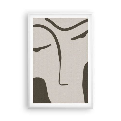 Poster în ramă albă - Ca într-un tablou de Modigliani - 61x91 cm
