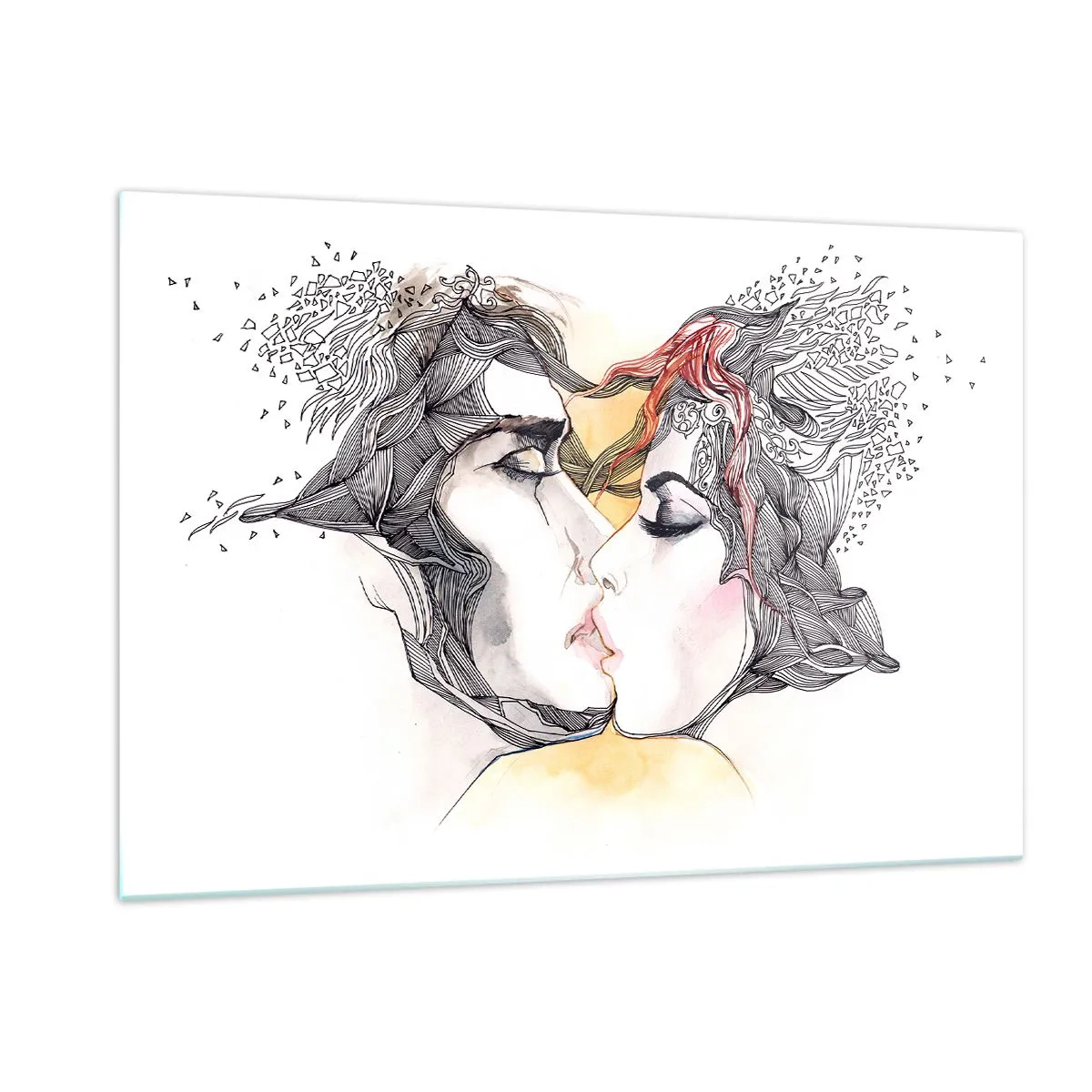 Tablou pe sticlă - Lumea nu există - 120x80 cm