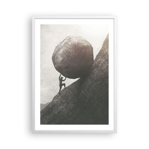 Poster în ramă albă - Cred, în ciuda așteptărilor - 50x70 cm