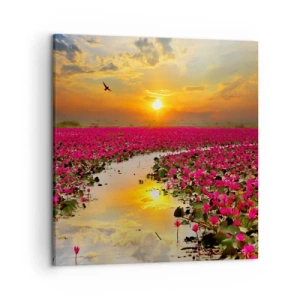 Tablou pe pânză - Viața secretă a lacului - 50x50 cm