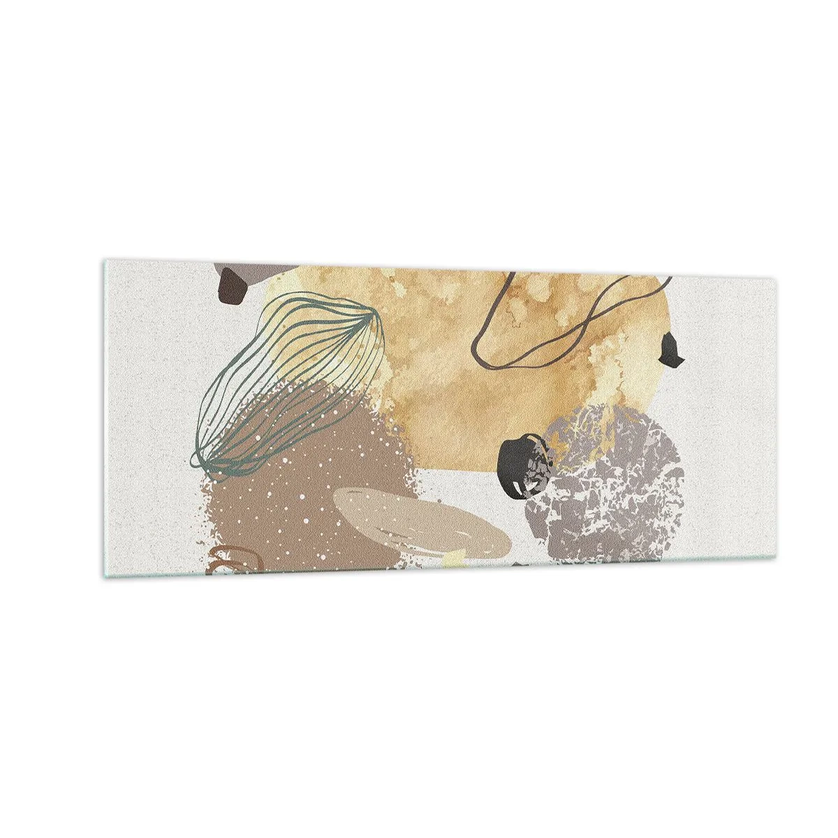 Tablou pe sticlă - Fluiditatea aplicată - 100x40 cm