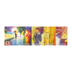 Mostră tapet Premium Canvas - Și totul este clar - Park Avenue, Peisaj, Copaci - 100x30 cm