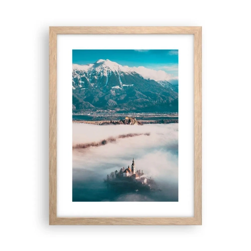 Poster în ramă de stejar deschis - Începutul unui basm - 30x40 cm