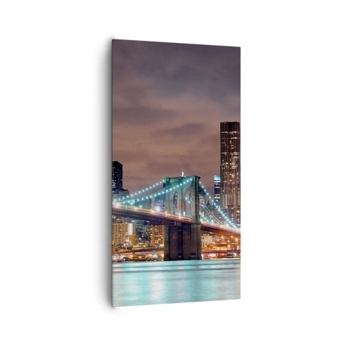 Tablou pe pânză - Luminile marelui oraș - 65x120 cm