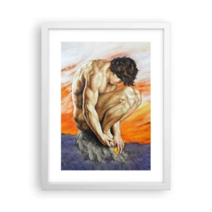 Poster în ramă albă - Ascultându-se pe sine - 30x40 cm