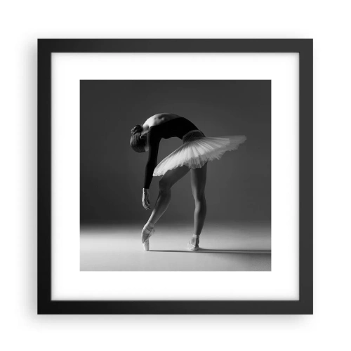Poster în ramă neagră - Bella balerina - 30x30 cm