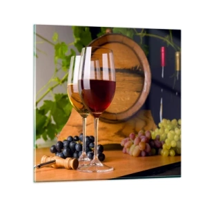 Tablou pe sticlă - Ca la vechii maeștri - 30x30 cm