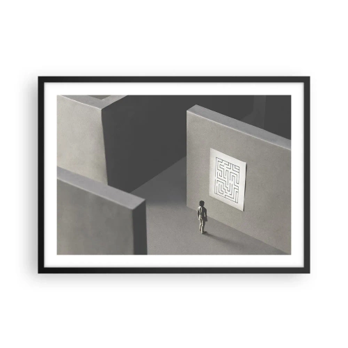 Poster în ramă neagră - Dar unde sunt? - 70x50 cm