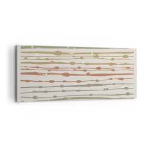 Tablou pe pânză - Notația culorilor muzicale - 100x40 cm