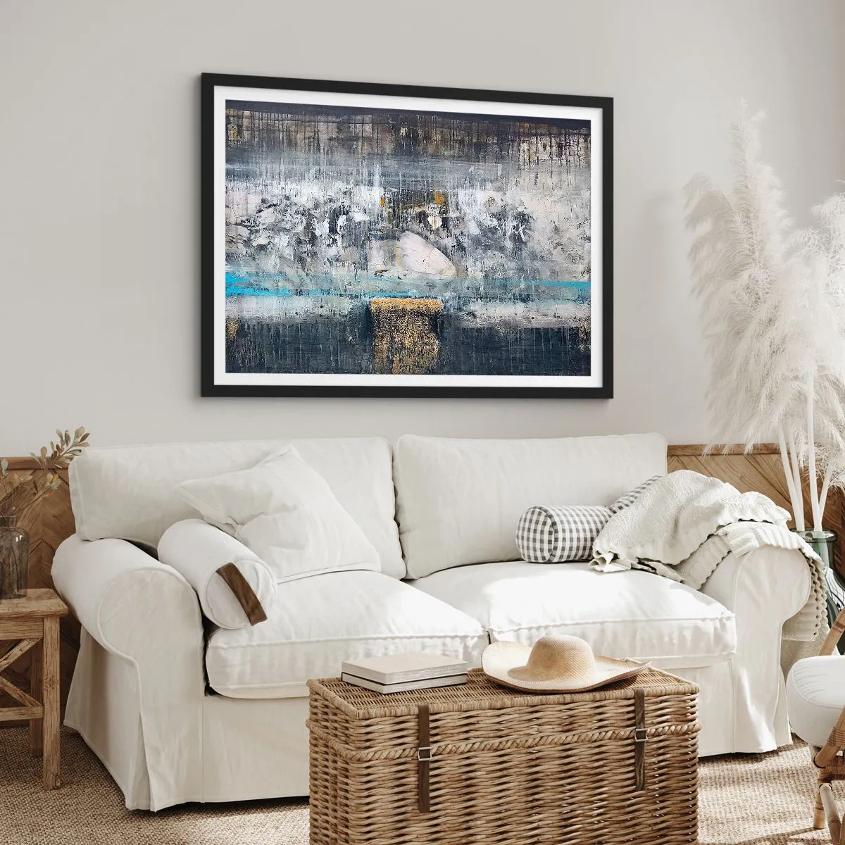 Poster în ramă neagră - Ca pe gheață, ca pe asfalt - 40x30 cm