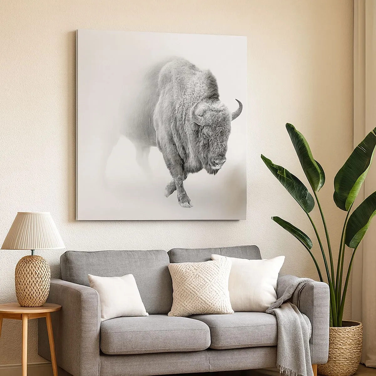 Tablou pe pânză - Regele preriilor - 30x30 cm