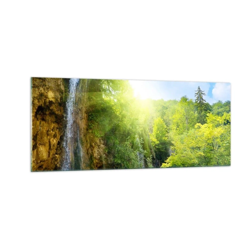 Tablou pe sticlă - Trebuie să fie Edenul - 100x40 cm