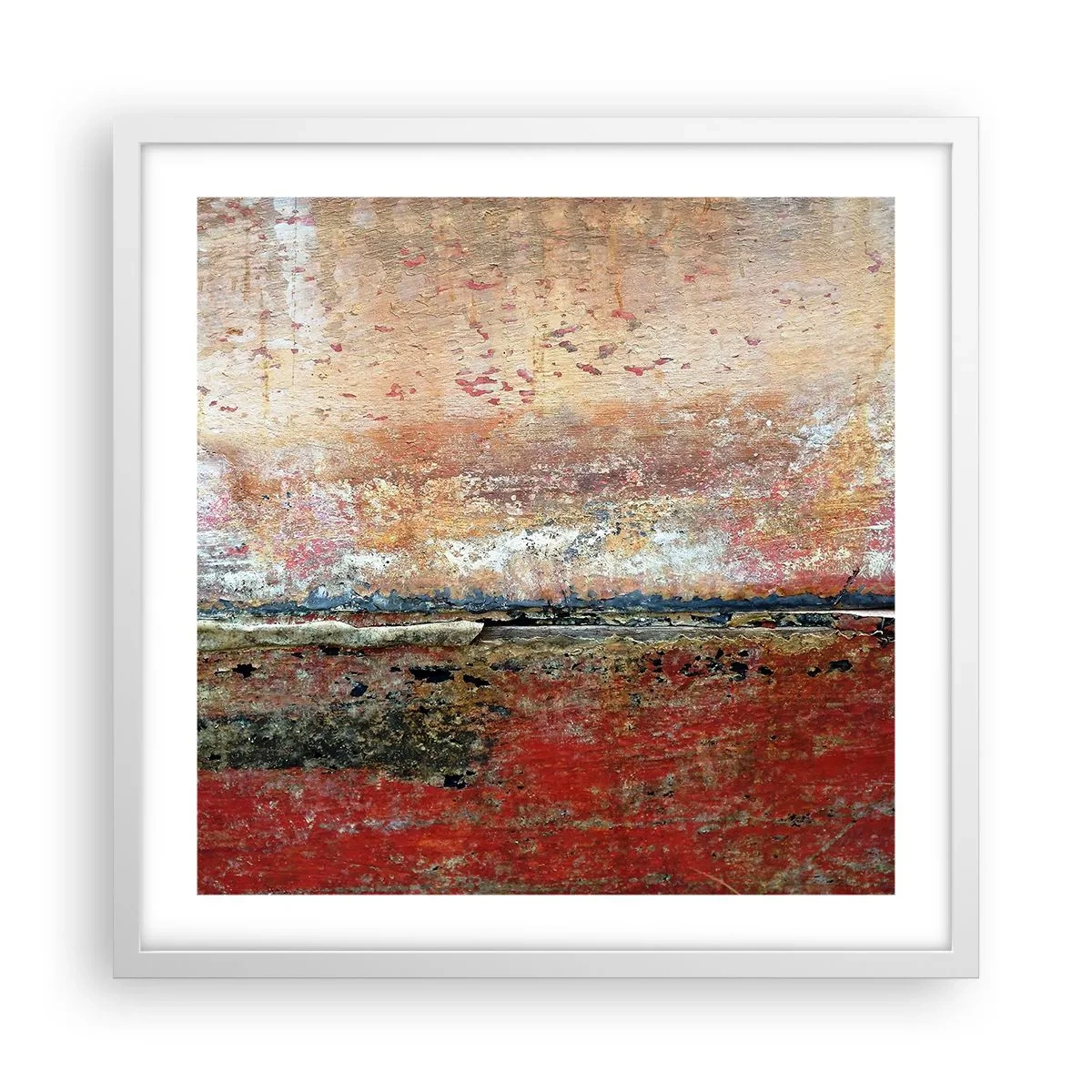 Poster în ramă albă - Oare este marea? - 50x50 cm