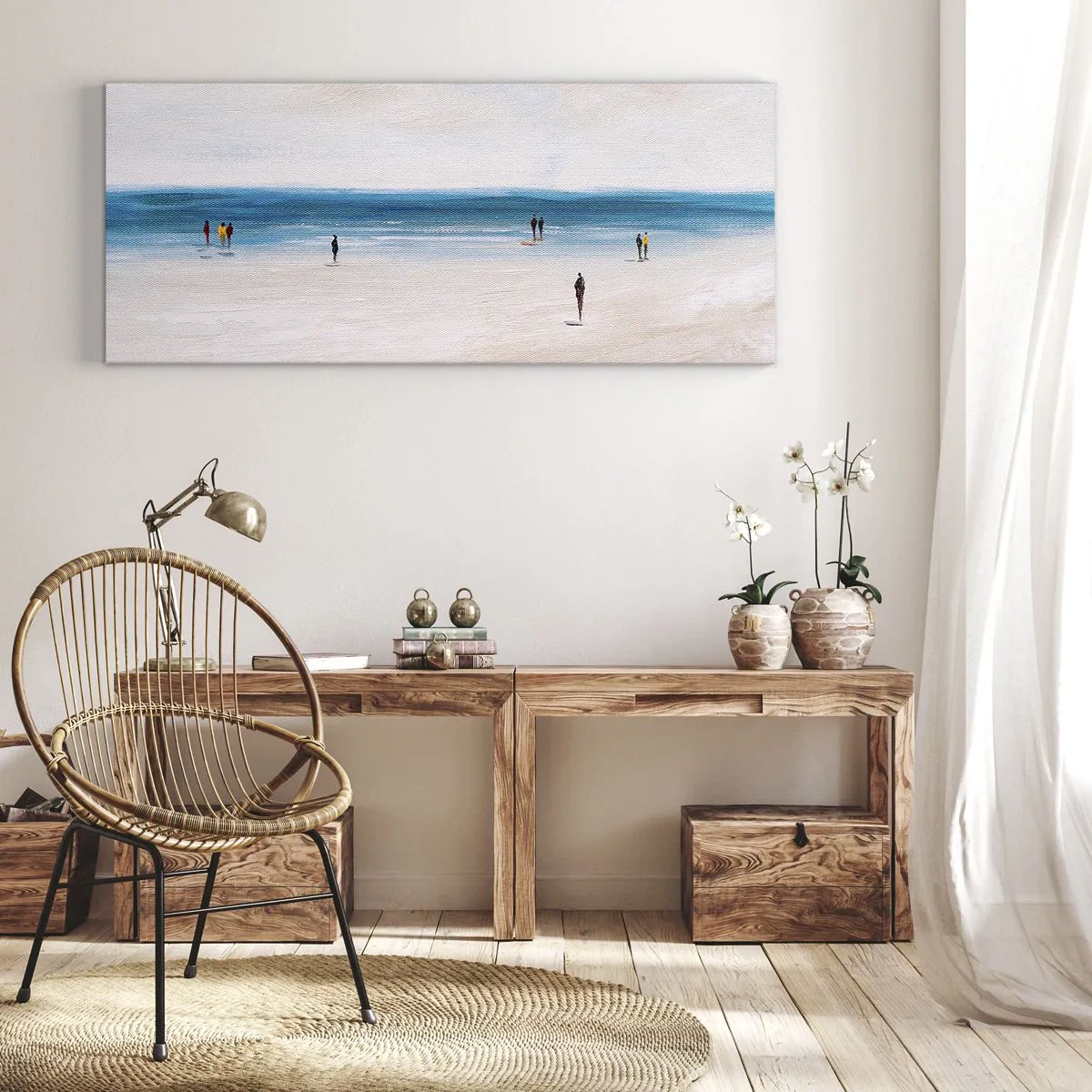 Tablou pe pânză - Nevoia naturală - 140x50 cm