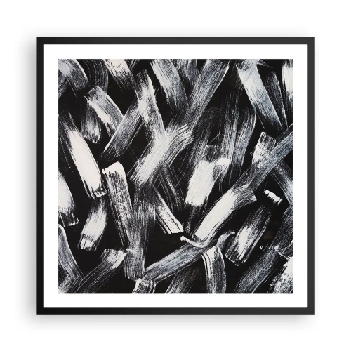 Poster în ramă neagră - Abstracție în spirit industrial - 60x60 cm