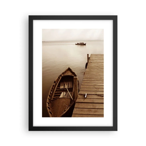 Poster în ramă neagră - Marea pace - 30x40 cm