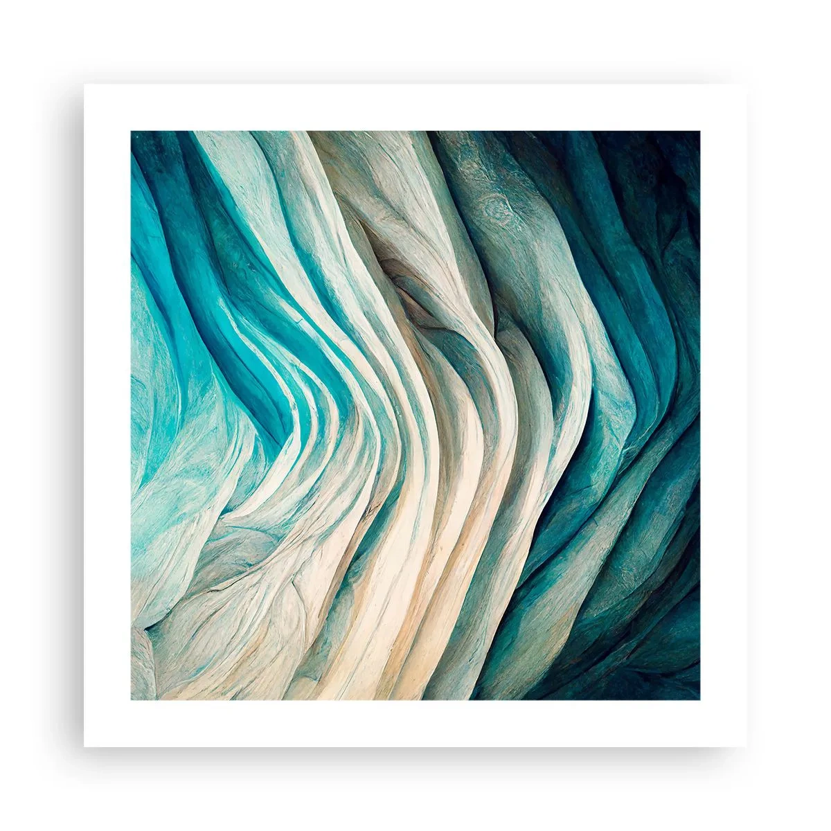 Poster - Insațiabilitate albastră - 50x50 cm