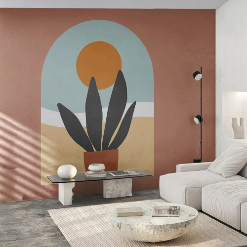 Tapet Premium Sand - Bucurii mici - Floare, Fereastră, Bucată - 100x70 cm