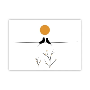 Poster - Seară cu privighetori - 100x70 cm