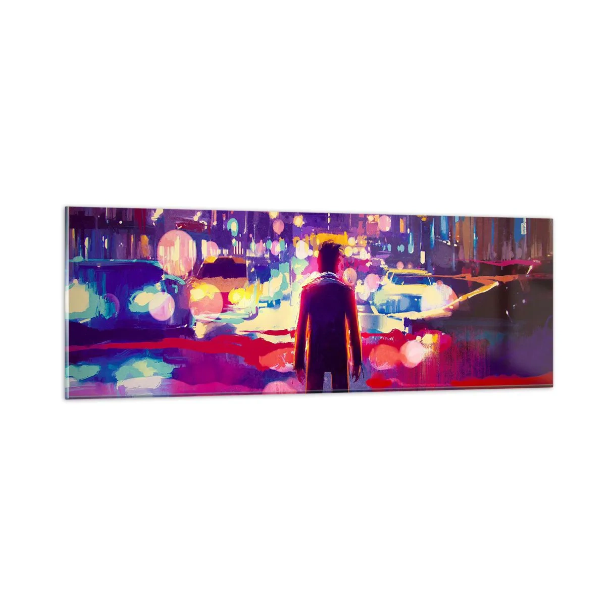 Tablou pe sticlă - Scufundat în lumină - 90x30 cm