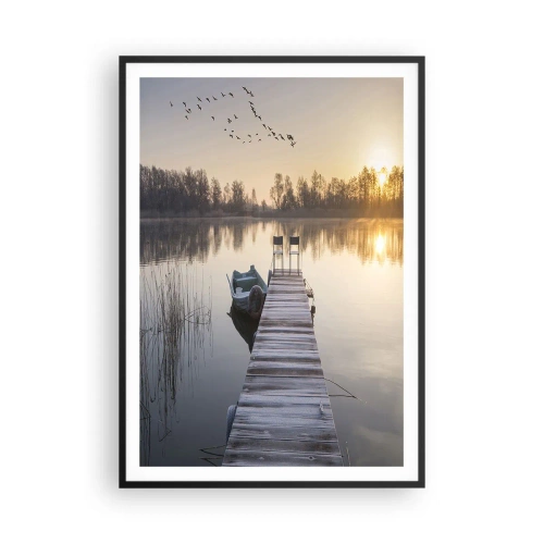 Poster în ramă neagră - O să mă întorc în curând - 70x100 cm