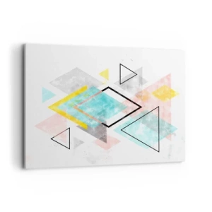Tablou pe pânză - Joc geometric - 100x70 cm